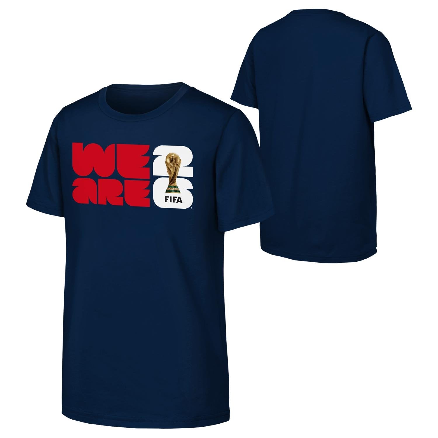 FIFA World Cup 2026™ 'We Are' 2026 Emblem Navy T-Shirt - Youth